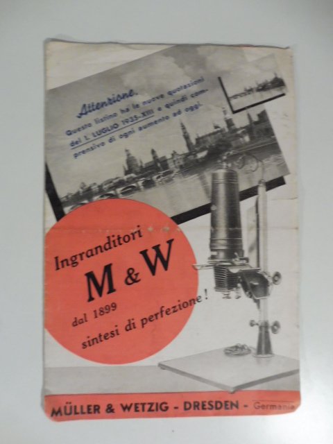 Ingranditori M & W dal 1899 sintesi di perfezione. Muller & Wetzig, Dresden